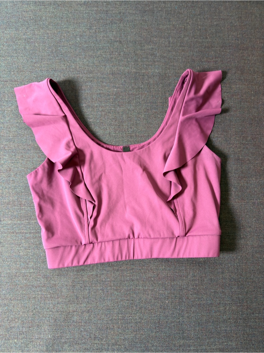 Women’s Ruffle Strap Crop Top - Pink
